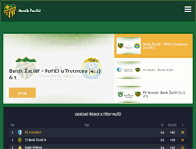 Tablet Screenshot of fotbal.zacler.cz